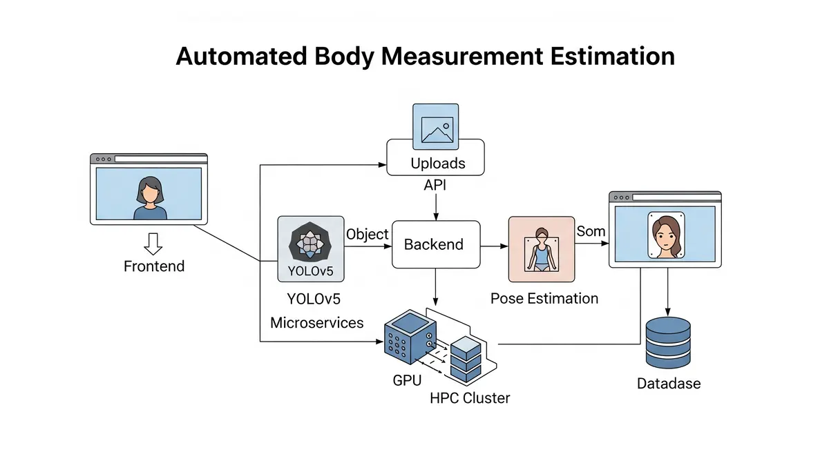 Automated body measurement system architecture