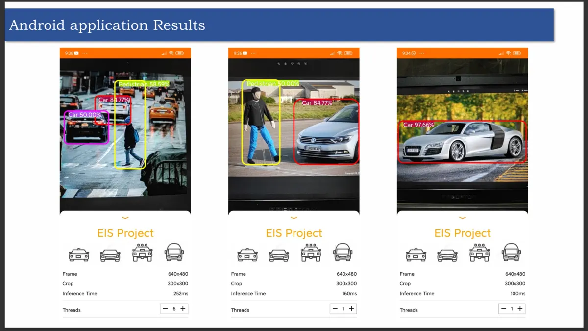 Vehicle detection on Android